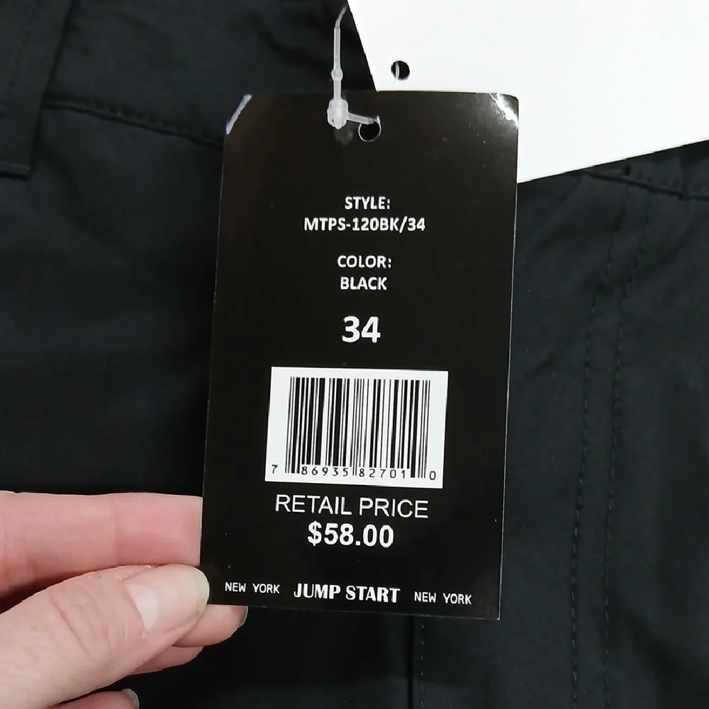 Men's Athletic Black Shorts - Picture 2 of 8